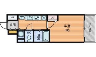 プレミアムコート天神橋の物件間取画像